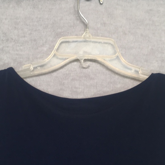 SUSAN GRAVER Wrinkle Resistant Jersey Knit Extra Long Line Layered Look Tunic. - Picture 4 of 12